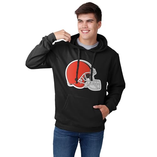 FOCO Cleveland Browns NFL Mens Solid Team Logo Hoodie - XL