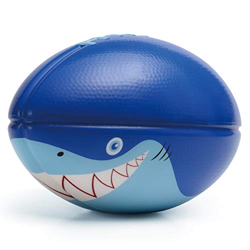 Chastep Toy Balls for Toddlers, 6 inch Training Football Indoor & Outside Play Bounce Foam, Laughing Shark - Thumbnail 7