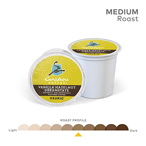 Caribou Coffee Vanilla Hazelnut Dreamstate Single Serve K-Cup Pod Flavored Coffee, 60 Count - Thumbnail 2