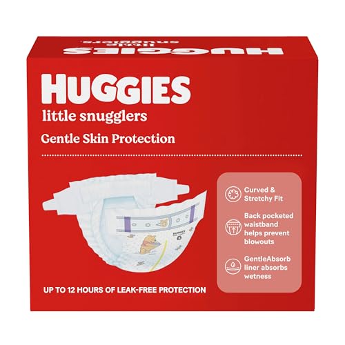 HUGGIES SIZE 2 DIAPERS, LITTLE SNUGGLERS BABY DIAPERS, SIZE 2 (12-18 LBS), 72 COUNT