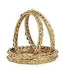CHAUHAN COLLECTION Indian Bollywood Gold Plated 4 Party Wear Bangle Set