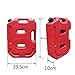 YOUNGFLY 10L Fuel Tank Cans Spare 2.5 Gallon Portable Fuel Oil Petrol Diesel Storage Gas Tank Emergency Backup for SUV ATV UTV Car Air Diesel (red,10L)