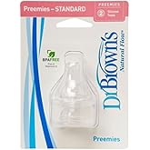Tettarine Preemie Dr. Brown's Flusso Lento - Per Neonati Prematuri, 2 Pezzi