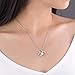 Heart Necklace 14K Gold Plated 5A Cubic Zirconia Pendant Necklaces for women