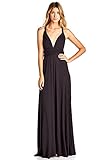 12 Ami Solid Convertible Multi Way Long T-Shirt Maxi Dress - Made In USA