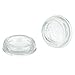 Set of 12 Clear Glass Furniture Coasters – 3 Inch Round Handcrafted Caster Cups for Tables, Chairs, Sofas – Elegant Floor Protectors for Hardwood, Carpet, Tile, Slate - Furniture Cups by A29