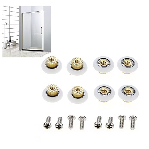 oobest Shower Door Rollers Sliding Tub Shower Door Replacement Rollers 3/4" (8 Pack) Pricepulse