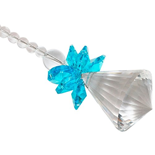 rockcloud Hanging Clear Crystal Point Prism Glass Jingle Bell Holiday Decorations Christmas Tree Ornaments Suncatcher Wedding Souvenir - Thumbnail 2