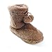 Womens/Ladies Fluffy Boot Slippers