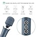 MANFLY Rechargeable Electric Massage Stick, with 10 Vibrate Modes & 5 Powerful Speeds, Gray