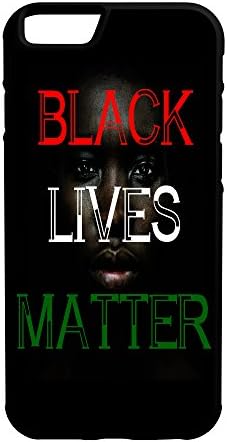 Black Lives Matter Face iPhone 6/6s Plus 5.5" Rubber Hybrid Protective Case