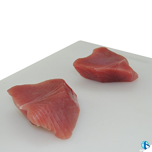 Tristan ULT Frozen, Sashimi Grade Ahi Tuna Steaks - 5 lbs. Skinless, Boneless, and Bloodline Removed