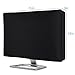 Flat Screen Monitor Cover Full Body Sleeve for 20” 21” and 22” LED LCD HD Panel, Scratch Resistance with Cleaning Cloth-Black