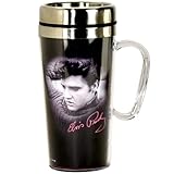 Elvis Presley Travel Coffee Mug with Handle - Gift for Collectors & Fans