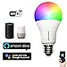 VeriSmart Wi-Fi LED Smart Light Bulb - Works with GOOGLE HOME and AMAZON ALEXA, Free APP, (7W) 60W Equivalent, 6000K, No HUB Required, CE & FCC Certified