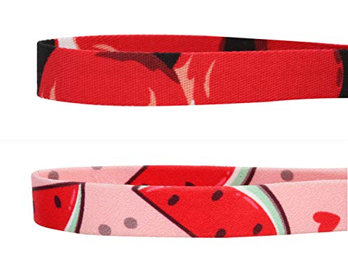 Watermelon Cherry 2 Pack Cat Collar Breakaway with Charm Safe Kitten Collars with Bell - Thumbnail 2