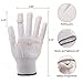 Led Skeleton Gloves for Kids, Light Up LED Flashing Skeleton Hand Gloves 12 Color Changing Flashing Shows Halloween Decoration Costume Party Concert Clubbing, Best Gift for Kids Boys &Girls, for Novelty, 1 Pair, White