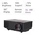 Video Projector,Vecalamo Portable Projector Mini Smart TV Home Cinema Video Movie Projector Support 1080P HD LED USB VGA HDMI AV, Compatible with Smart Phones iPhone iPad Amazon Fire Stick TV (Black)