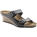 Papillio Womens by Birkenstock Emina Black Leather Sandals 37 EU