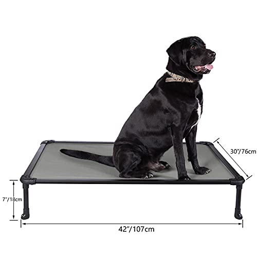 Veehoo Chew Proof Elevated Dog Bed Cooling Raised Pet Cot Rustless
