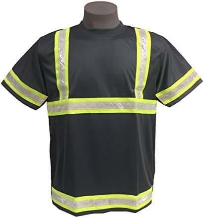 Incentex Safety Gear Men's Mesh Reflective T-Shirt Grey/Green Medium