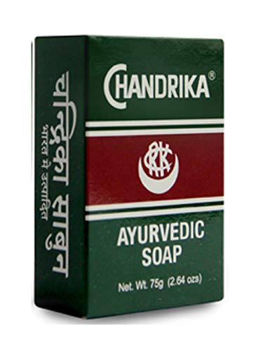 Chandrika Bath and Body Ayurvedic Bar Soap, 2.64 oz (Pack of 12)