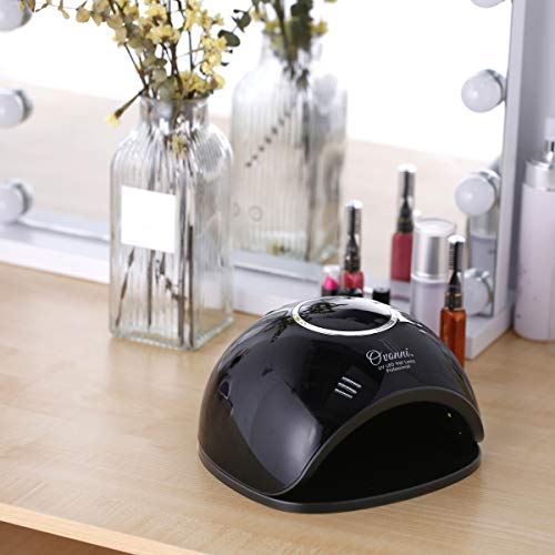 48W UV LED Nail Dryer Curing Lamp for Gel Polish, Ovonni Nail Light with 10s/30s/60s/99s Timer Setting, LCD and Sensor Display for Professional Nail Art (Black) - Thumbnail 4