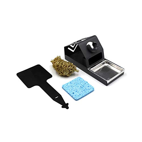 EUGNN Soldering Iron Stand,Support Anti Static Metal Base with Tip Cleaner Durable Helping Hands Soldering - Thumbnail 7