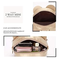 KL928 Girls Bowknot Polka Dot Cute Mini Backpack