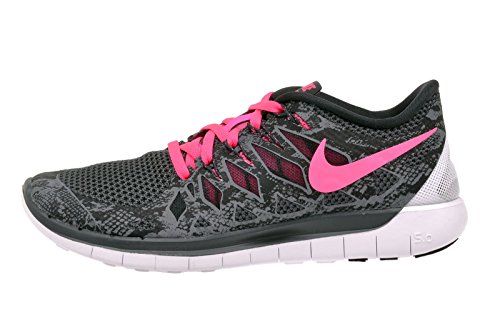 Nike Womens Free 5.0 Running Pink Black White Sneakers Tennis Shoe