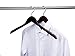 Amber Home Vintage Wood Shirt Hangers 10 Pack, Walunt Wooden Coat Hangers with Notches for Dress, Clothes Hangers for Jacket, Bridal (Retro, 10)