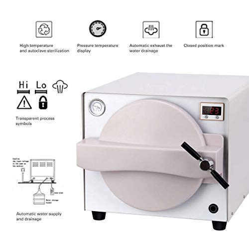 SoHome 18L Heating-Over Protection Medical Sterilizer Disinfection Cabinet with Pressure Gauge LK-D14