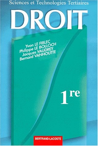 Droit 1re, sciences et technologies tertiaires
