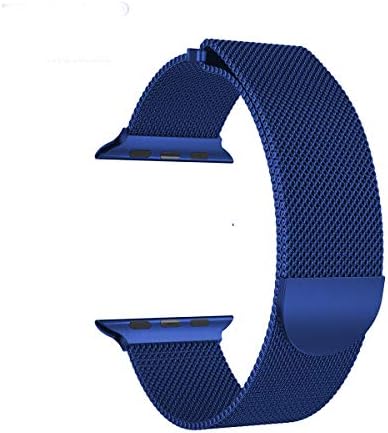iTerk Compatible Stainless Steel Band for Apple Watch Mesh Milanese Loop Strap Bracelet for iWatch Series 4 Series 1 2 Series 3 with Magnetic Closure Clasp 38mm 40mm 42mm 44mm
