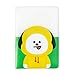 BT21 CHIMMY Character Cute Clear Passport Holder Cover Wallet for Travel, Yellow