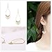 BENECREAT 30 PCS 18K Gold Plated Teardrop Shape Beading Hoop Earrings for Earring Jewelry Making, Anniversaries Gifts and Favors