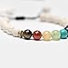 Chakra & Lava Rock Stones - Essential Oil Diffuser Bracelets - Aromatherapy Anxiety Self Confidence Meditation Relax Healing Grounding Reiki Genuine - Also Suitable as Distance Bracelets for Couples