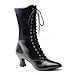 Pleaser 120 Size 7 Black Granny Boot