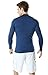Tesla TM-MSR10-NVY_Large Men's UPF 50+ Long Sleeve Rashguard MSR10