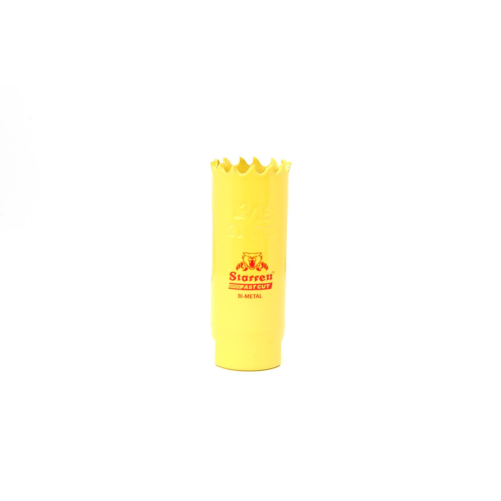 Starrett HSS Bi-Metal Hole Saw - FCH1036 Fast Cut Extra Cobalt Hole Saw - For Stainless Mild Sheet Wood Plastic Various Materials - 21mm