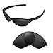 Walleva Polarized Black Replacement Lenses for Oakley Flak Jacket Sunglasses