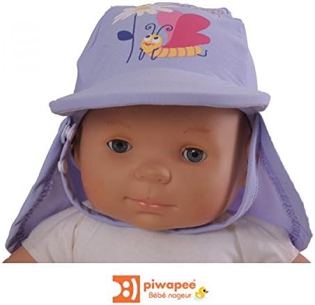 Piwapee - Piwapee-casquette anti uv bebe protection solaire upf50+ ~ papillon 3-6mois