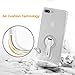 iPhone 7 Plus Case with Kickstand, iPhone 8 Plus Stand Case, 360 degree Rotatable Stand Cute Plating Soft Full Body Cover Protective Case For Girls, Women For Apple iPhone 7 Plus / 8 Plus - Silver