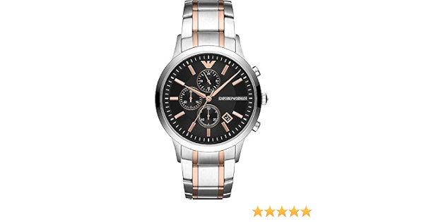 Amazon.com: Emporio Armani Mens Chronograph Quartz Watch with Stainless  Steel Strap AR11165 : Clothing, Shoes \u0026 Jewelry