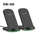 Yootech Wireless Charger,[2 Pack] 10W Max Qi-Certified Wireless Charging Stand, Compatible with iPhone 11/11 Pro/11 Pro Max/Xs MAX/XR/XS/X/8,Galaxy Note 10/Note 10 Plus/S10 Plus/S10E(No AC Adapter)