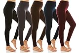 EttelLut High Waist Fleece Lined Leggings Regular and Plus Size for Women and Juniors