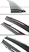 CLIP-ON TYPE SMOKE WINDOW VISOR W/ CHROME TRIM FOR 2015-2016 NISSAN MURANO SUV