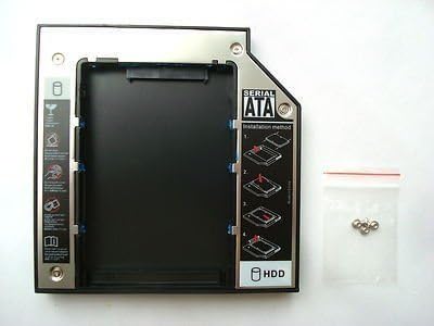 RinbersSATA to SATA 2nd 2.5" HDD HD Hard Driver Caddy Case for 12.7mm Universal CD / DVD-ROM Optical Bay