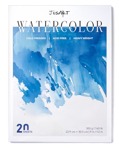 Jusart Watercolor Paper Pad 9 x12 300gsm 140lb