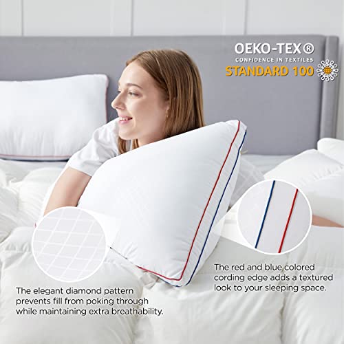 Bedsure Pillows King Size Set of 2 Firm and Supportive Down